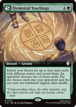 Elemental Teachings (Extended Art) (TLA-378) - Avatar: The Last Airbender | Grognard Games