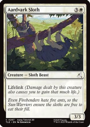 Aardvark Sloth (0267) (TLE-267) - Avatar: The Last Airbender: Eternal-Legal | Grognard Games