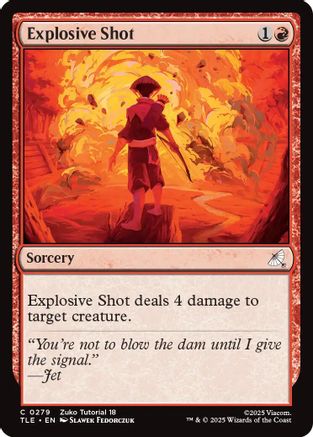 Explosive Shot (0279) (TLE-279) - Avatar: The Last Airbender: Eternal-Legal | Grognard Games