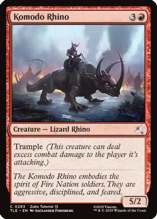 Komodo Rhino (0283) (TLE-283) - Avatar: The Last Airbender: Eternal-Legal | Grognard Games