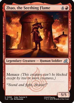 Zhao, the Seething Flame (0286) (TLE-286) - Avatar: The Last Airbender: Eternal-Legal | Grognard Games