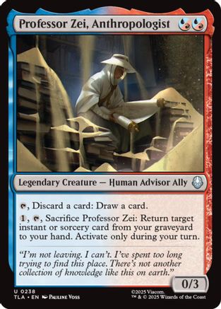 Professor Zei, Anthropologist (TLA-238) - Avatar: The Last Airbender Foil | Grognard Games