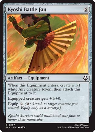Kyoshi Battle Fan (TLA-257) - Avatar: The Last Airbender | Grognard Games