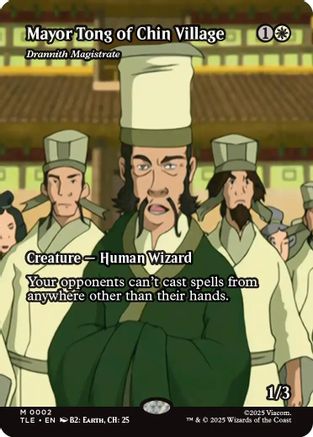 Mayor Tong of Chin Village - Drannith Magistrate (Borderless) (TLE-002) - Avatar: The Last Airbender: Eternal-Legal | Grognard Games
