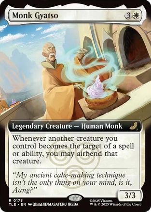 Monk Gyatso (Extended Art) (TLE-173) - Avatar: The Last Airbender: Eternal-Legal Foil | Grognard Games