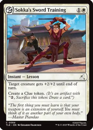 Sokka's Sword Training (TLE-084) - Avatar: The Last Airbender: Eternal-Legal Foil | Grognard Games