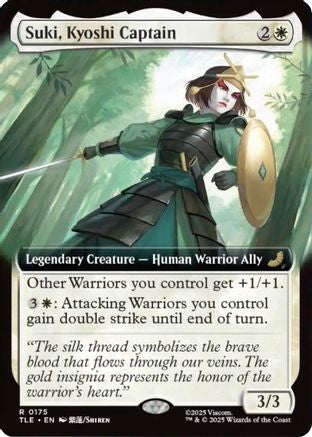 Suki, Kyoshi Captain (Extended Art) (TLE-175) - Avatar: The Last Airbender: Eternal-Legal Foil | Grognard Games