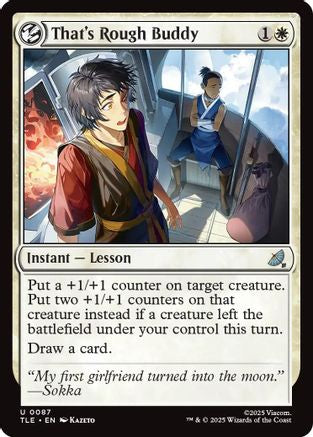 That's Rough Buddy (TLE-087) - Avatar: The Last Airbender: Eternal-Legal Foil | Grognard Games
