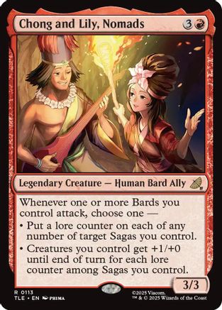 Chong and Lily, Nomads (TLE-113) - Avatar: The Last Airbender: Eternal-Legal Foil | Grognard Games