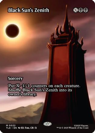 Black Sun's Zenith (Borderless) (TLE-022) - Avatar: The Last Airbender: Eternal-Legal Foil | Grognard Games