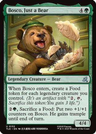 Bosco, Just a Bear (TLE-132) - Avatar: The Last Airbender: Eternal-Legal Foil | Grognard Games