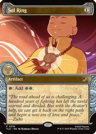 Sol Ring (Showcase) (TLE-316) - Avatar: The Last Airbender: Eternal-Legal | Grognard Games