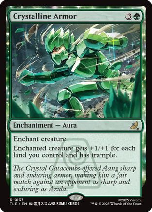 Crystalline Armor (TLE-137) - Avatar: The Last Airbender: Eternal-Legal Foil | Grognard Games