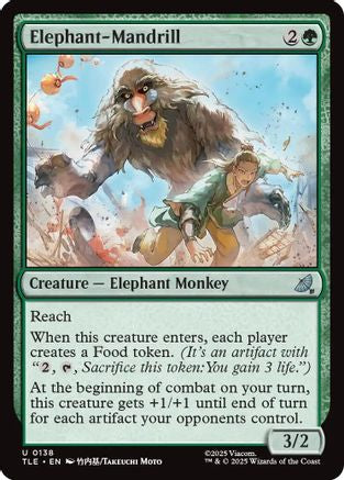 Elephant-Mandrill (TLE-138) - Avatar: The Last Airbender: Eternal-Legal Foil | Grognard Games