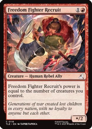 Freedom Fighter Recruit (TLE-118) - Avatar: The Last Airbender: Eternal-Legal | Grognard Games