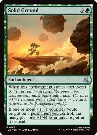 Solid Ground (TLE-142) - Avatar: The Last Airbender: Eternal-Legal Foil | Grognard Games