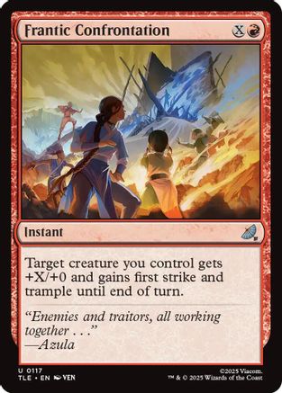 Frantic Confrontation (TLE-117) - Avatar: The Last Airbender: Eternal-Legal Foil | Grognard Games