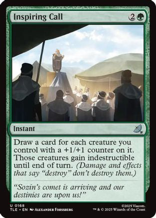 Inspiring Call (TLE-168) - Avatar: The Last Airbender: Eternal-Legal Foil | Grognard Games
