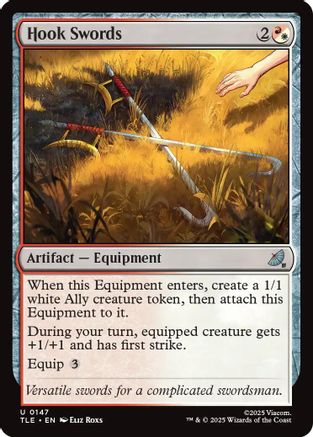 Hook Swords (TLE-147) - Avatar: The Last Airbender: Eternal-Legal Foil | Grognard Games