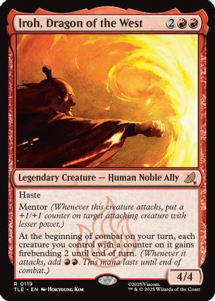 Iroh, Dragon of the West (TLE-119) - Avatar: The Last Airbender: Eternal-Legal Foil | Grognard Games
