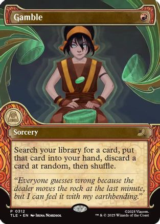 Gamble (Showcase) (TLE-312) - Avatar: The Last Airbender: Eternal-Legal | Grognard Games