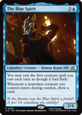 The Blue Spirit (TLE-090) - Avatar: The Last Airbender: Eternal-Legal Foil | Grognard Games