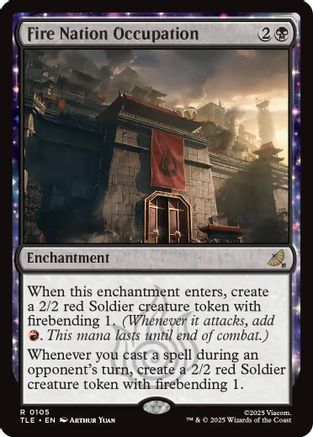 Fire Nation Occupation (TLE-105) - Avatar: The Last Airbender: Eternal-Legal Foil | Grognard Games
