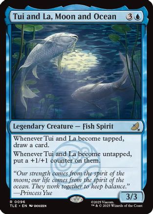 Tui and La, Moon and Ocean (TLE-096) - Avatar: The Last Airbender: Eternal-Legal Foil | Grognard Games