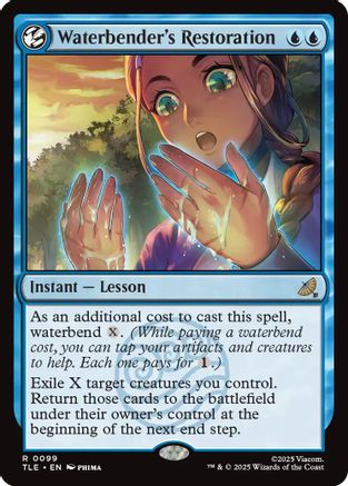 Waterbender's Restoration (TLE-099) - Avatar: The Last Airbender: Eternal-Legal Foil | Grognard Games