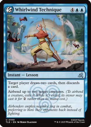 Whirlwind Technique (TLE-100) - Avatar: The Last Airbender: Eternal-Legal Foil | Grognard Games