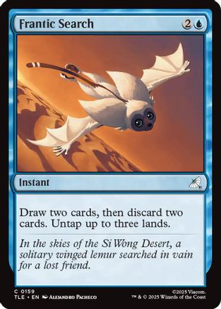 Frantic Search (TLE-159) - Avatar: The Last Airbender: Eternal-Legal Foil | Grognard Games