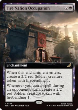 Fire Nation Occupation (Extended Art) (TLE-187) - Avatar: The Last Airbender: Eternal-Legal | Grognard Games