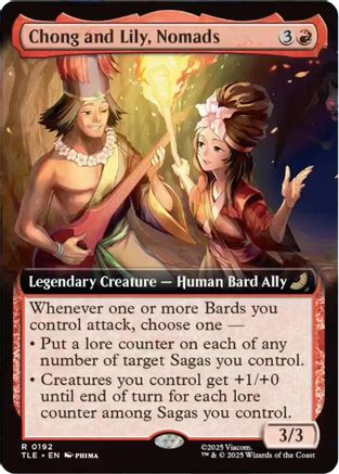 Chong and Lily, Nomads (Extended Art) (TLE-192) - Avatar: The Last Airbender: Eternal-Legal Foil | Grognard Games