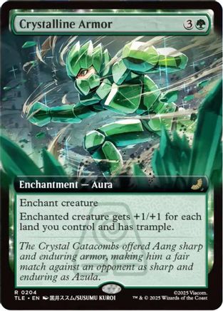 Crystalline Armor (Extended Art) (TLE-204) - Avatar: The Last Airbender: Eternal-Legal Foil | Grognard Games