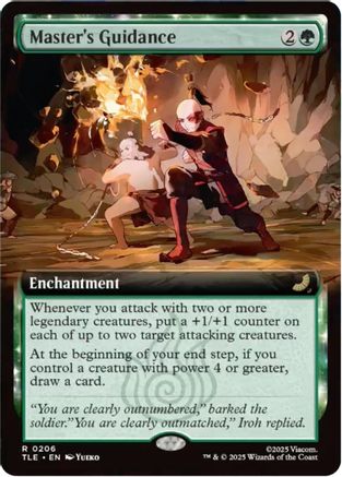 Master's Guidance (Extended Art) (TLE-206) - Avatar: The Last Airbender: Eternal-Legal | Grognard Games