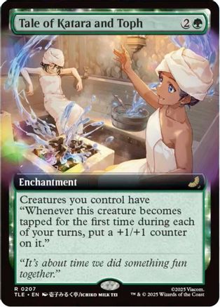 Tale of Katara and Toph (Extended Art) (TLE-207) - Avatar: The Last Airbender: Eternal-Legal Foil | Grognard Games