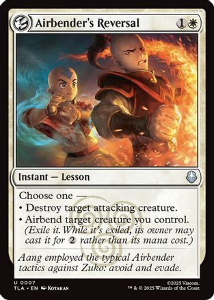 Airbender's Reversal (TLA-007) - Avatar: The Last Airbender Foil | Grognard Games