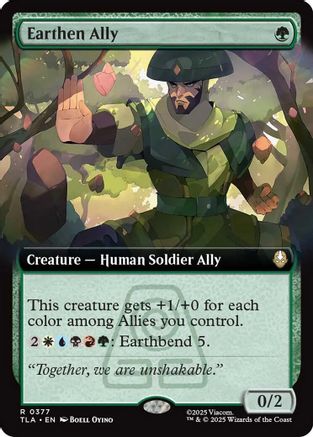 Earthen Ally (Extended Art) (TLA-377) - Avatar: The Last Airbender Foil | Grognard Games