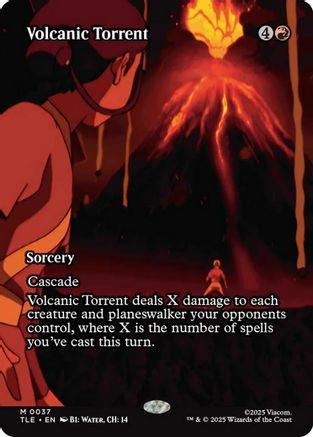 Volcanic Torrent (Borderless) (TLE-037) - Avatar: The Last Airbender: Eternal-Legal | Grognard Games
