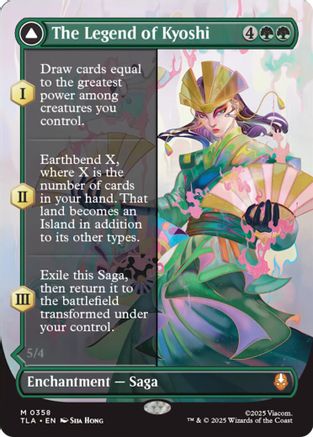 The Legend of Kyoshi (Borderless) (TLA-358) - Avatar: The Last Airbender Foil | Grognard Games