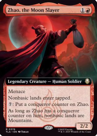 Zhao, the Moon Slayer (Extended Art) (TLA-376) - Avatar: The Last Airbender Foil | Grognard Games