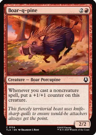 Boar-q-pine (TLA-124) - Avatar: The Last Airbender | Grognard Games