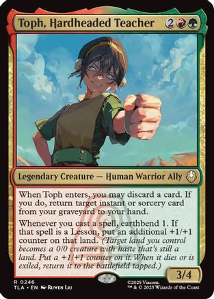 Toph, Hardheaded Teacher (TLA-246) - Avatar: The Last Airbender Foil | Grognard Games