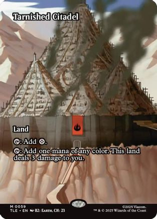 Tarnished Citadel (Borderless) (TLE-059) - Avatar: The Last Airbender: Eternal-Legal Foil | Grognard Games