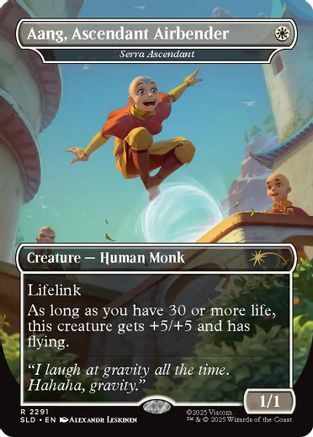 Aang, Ascendant Airbender - Serra Ascendant (SLD-2291) - Secret Lair Drop Series | Grognard Games