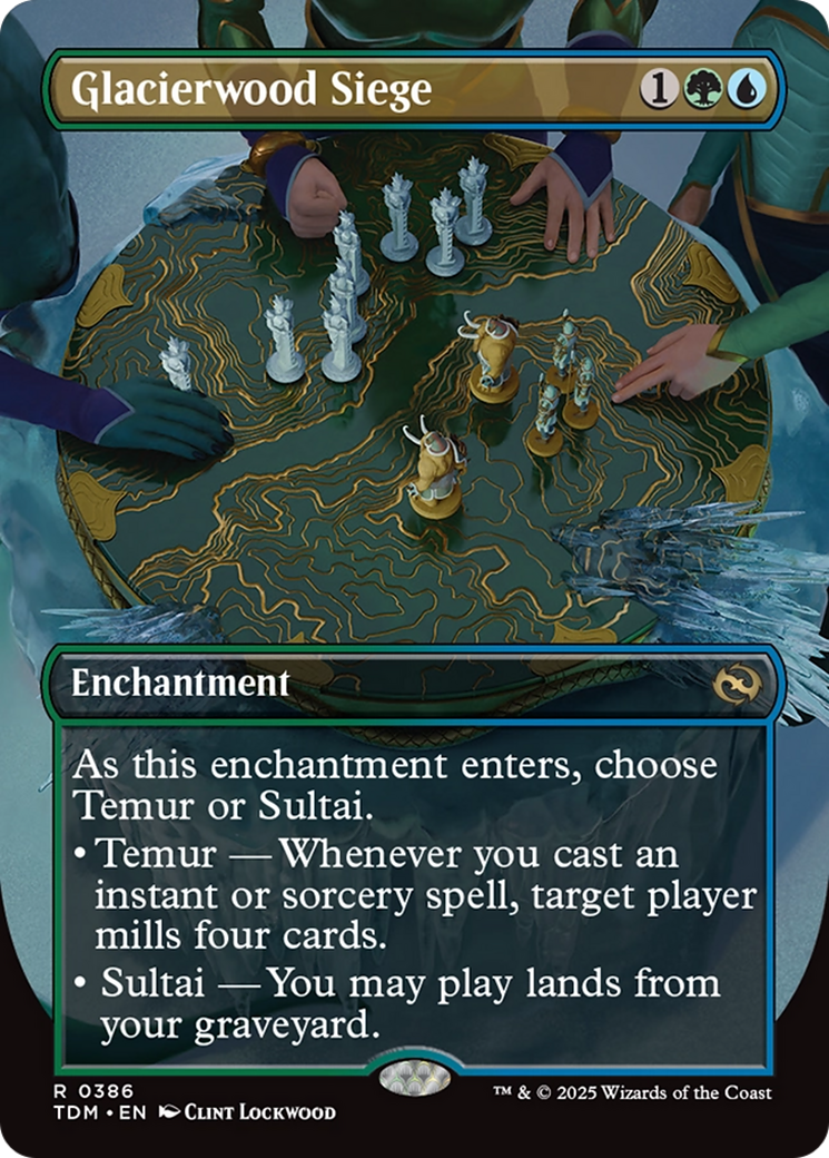 Glacierwood Siege (Borderless) [Tarkir: Dragonstorm] | Grognard Games