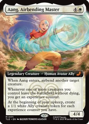 Aang, Airbending Master (Extended Art) (TLE-171) - Avatar: The Last Airbender: Eternal-Legal | Grognard Games