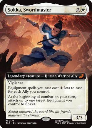 Sokka, Swordmaster (Extended Art) (TLE-174) - Avatar: The Last Airbender: Eternal-Legal Foil | Grognard Games