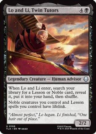 Lo and Li, Twin Tutors (TLA-108) - Avatar: The Last Airbender Foil | Grognard Games