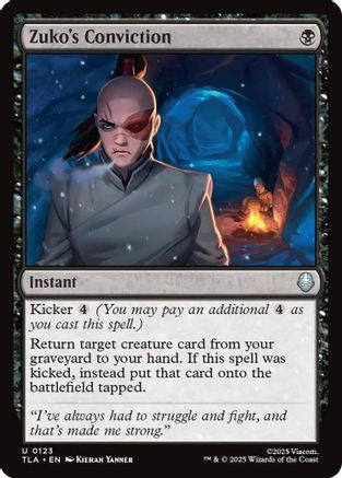 Zuko's Conviction (TLA-123) - Avatar: The Last Airbender Foil | Grognard Games